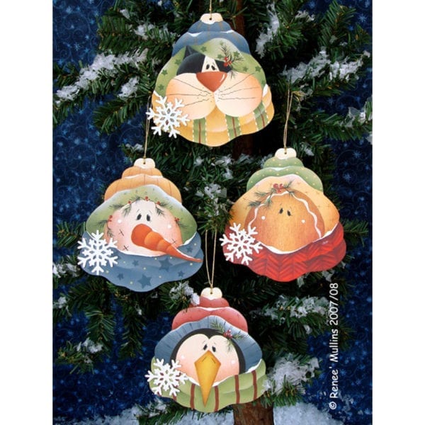 #116  Snowflake Friends Ornaments  (PATTERN)