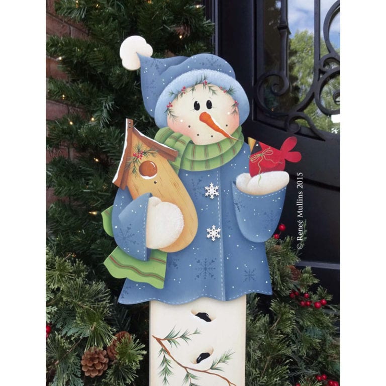 #633 Snowman Porch Greeter (PATTERN) - Plum Purdy