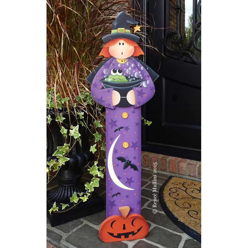 #634 Witch Porch Greeter (PATTERN) - Plum Purdy