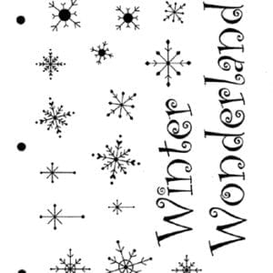 #250 Assorted Snowflake Stencil