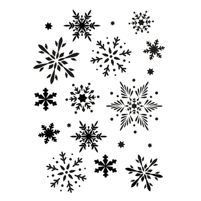 #250 Assorted Snowflake Stencil - Plum Purdy