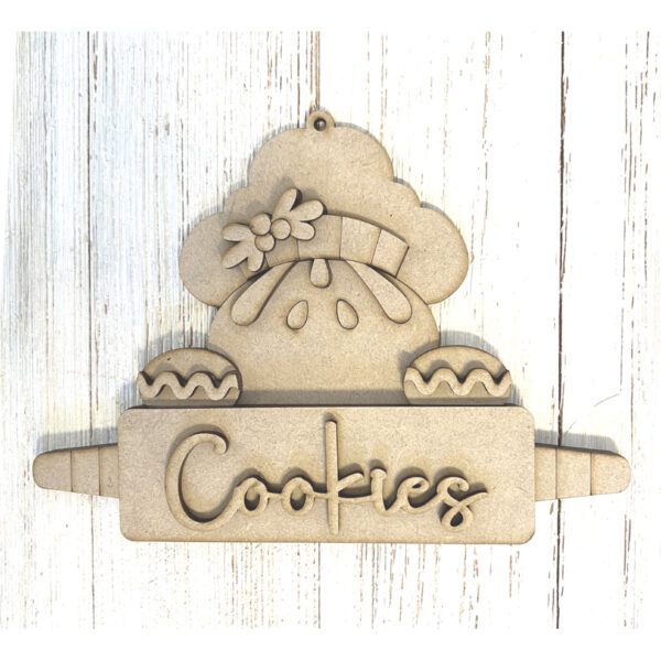 #883 Ginger Cookies ORNAMENT (WOOD)