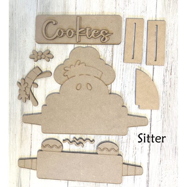 #883 Ginger Cookies Shelf Sitter  (WOOD)