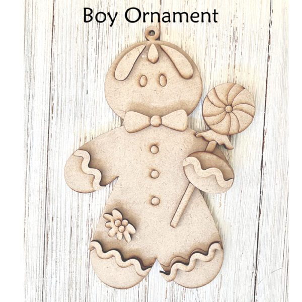 #886 Sweet Treat Ginger Ornaments (BOY Wood)