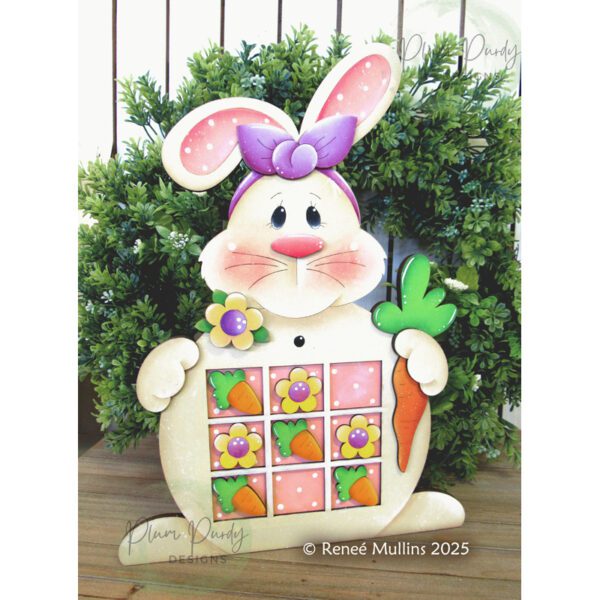 #890 Bunny Game Board Shelf Sitter (Bundle Special - Pattern SMALL Gameboard)