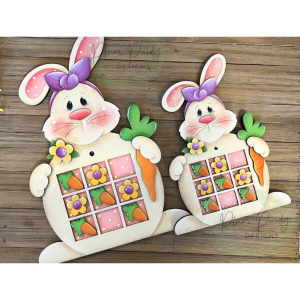 #890 Bunny Game Board Shelf Sitter (Bundle Special - Pattern SMALL Gameboard) - Image 2