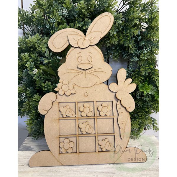 #890 Bunny Game Board Shelf Sitter (Bundle Special - Pattern SMALL Gameboard) - Image 3