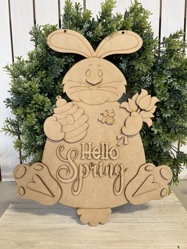 #892 Hello Spring Bunny Door Hanger  (BUNDLE SPECIAL) - Image 2