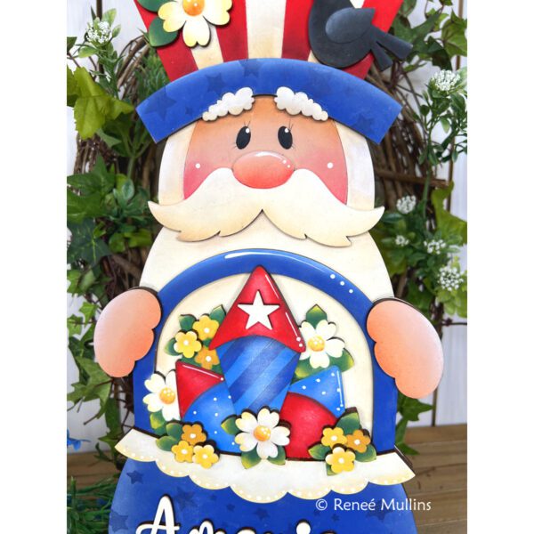 #898  Uncle Sam Fireworks Basket E-PATTERN (DOWNLOAD) - Image 2