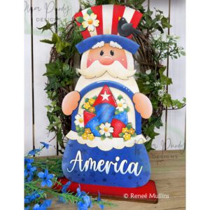 #898  Uncle Sam Fireworks Basket E-PATTERN (DOWNLOAD)