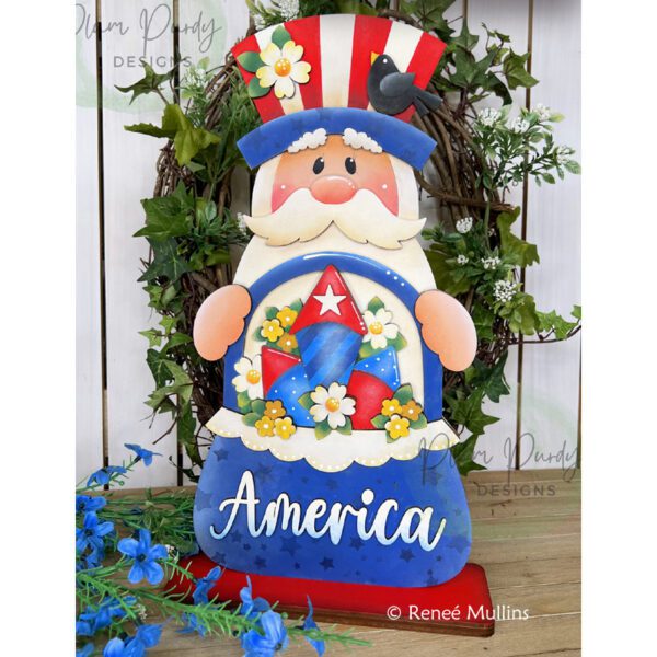#898  Uncle Sam Fireworks Basket E-PATTERN (DOWNLOAD)