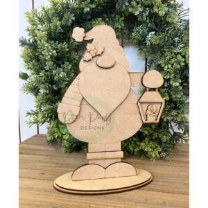 #896 Santa Lantern Gnome (WOOD)