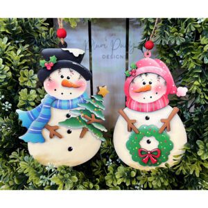 #901 It's A Frosty Christmas Ornaments  (PATTERN)