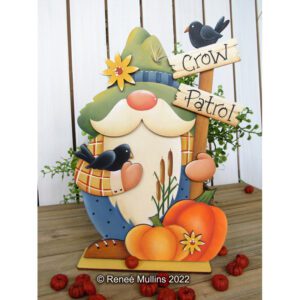 #832 Crow Patrol Autumn Gnome E-PATTERN  (DOWNLOAD)