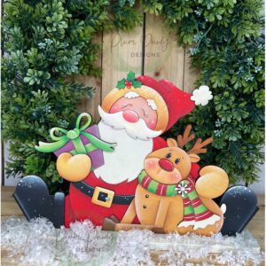 #904 Christmas Cheer Santa & Rudy (PATTERN)