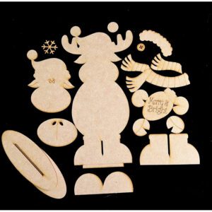 #905 Christmas Moose Shelf Sitter  (WOOD)