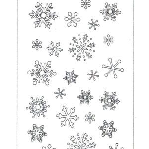 *NEW* Assorted SMALL Snowflake (STENCIL)