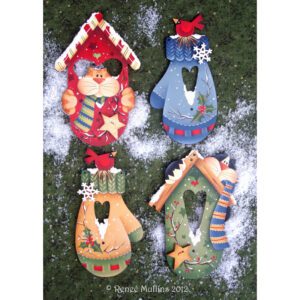 #192 Winter Home Ornaments E-PATTERN  (DOWNLOAD)