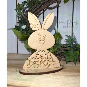 #911 BUNNY Sitter/Insert  (WOOD)